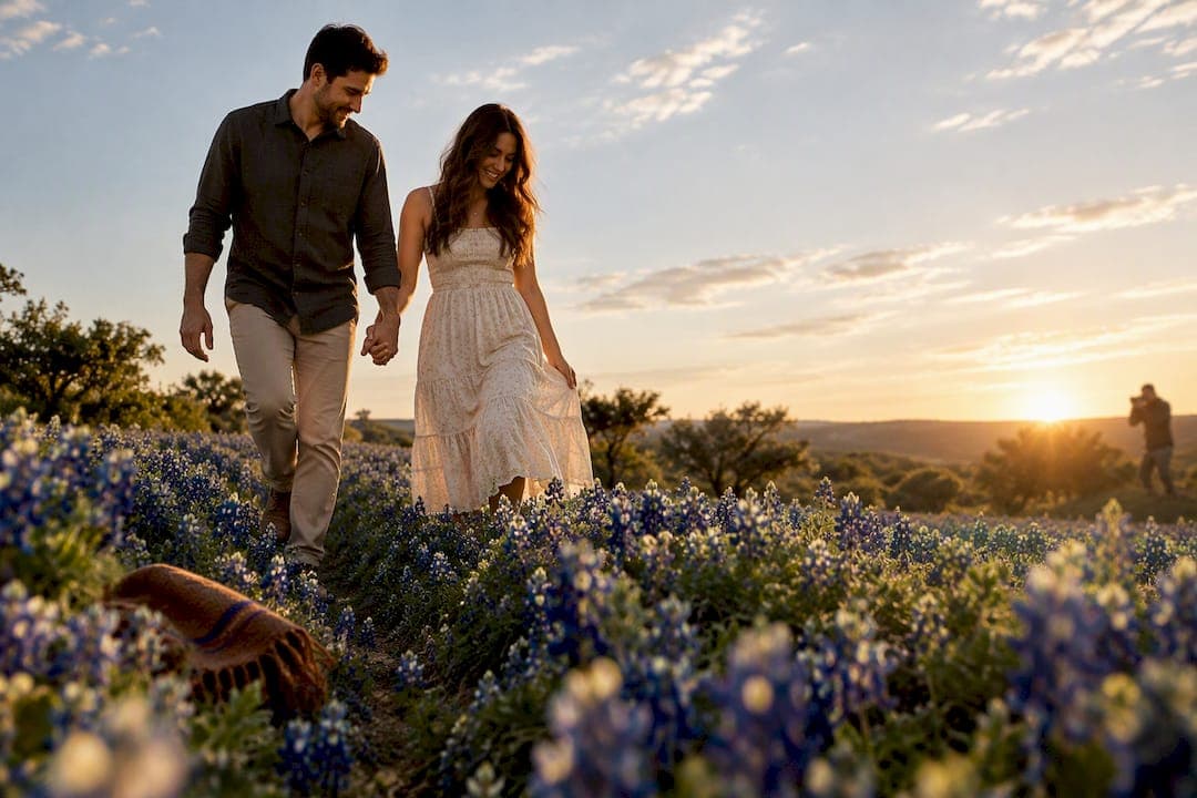 San Antonio Photographer's 3–7 Day Plan for Bluebonnet Engagement Photos